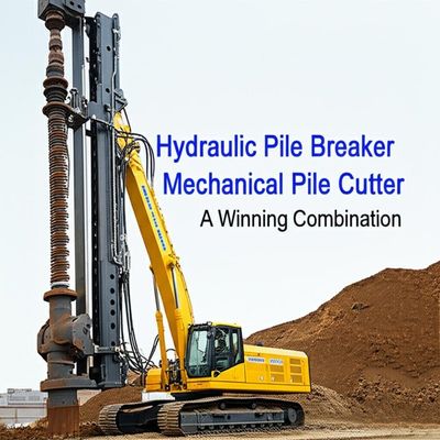 Hydraulische stapelbreker met 180 mm Crowd Stroke 32mpa druk en 200L/min olie stroom voor efficiënt stapelbreken